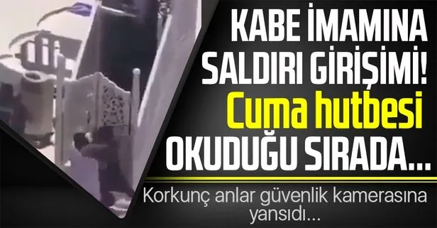 Hutbe okuyan Kabe imamına bıçaklı saldırı girişimi