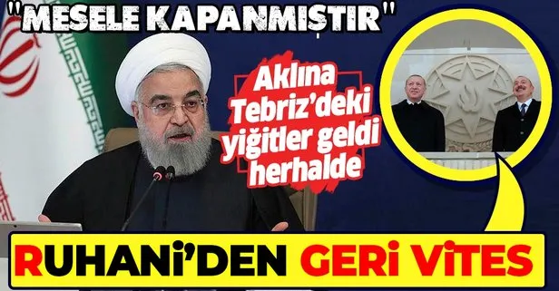 Son dakika... İran Cumhurbaşkanı Ruhani: Sayın Erdoğan’ın okuduğu şiir toprak bütünlüğümüzü tehdit etmiyor