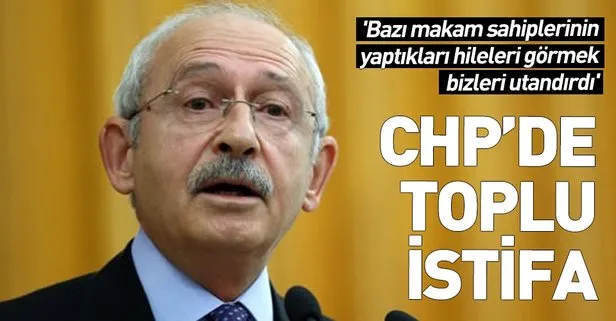 CHP'de toplu istifa şoku!