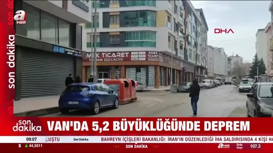 Son dakika! AFAD duyurdu Van’da 5.2 büyüklüğünde deprem