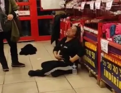 Markette ortalık bir anda karıştı