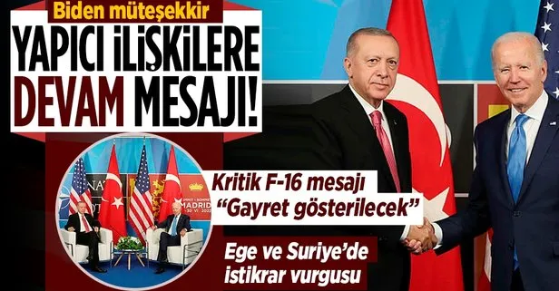 Başkan Erdoğan, ABD Başkanı Biden ile görüştü