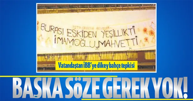 CHP'li İBB Başkanı Ekrem İmamoğlu'na dikey bahçe tepkisi