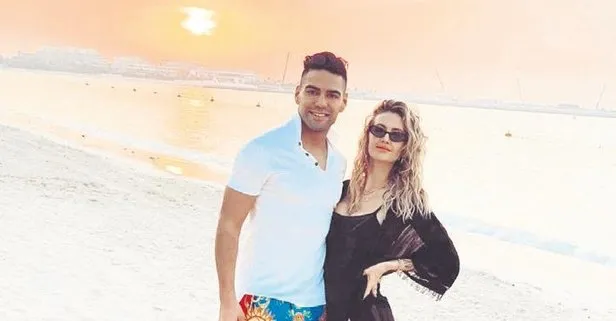 Falcao’nun eşi Lorelei Taron Dubai tatilinde aşka geldi