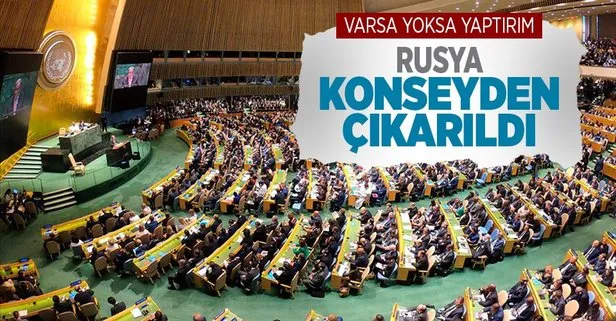 BM Genel Kurulu’ndan flaş karar! Rusya İnsan Hakları Konseyi üyeliğinden çıkarıldı