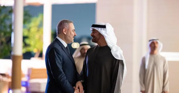 Dışişleri Bakanı Hakan Fidan BAE Devlet Başkanı Muhammed bin Zayid Al Nahyan ile görüştü