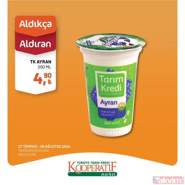 Tarım Kredi Market'te 60 üründe dev indirim! Katalogda yok yok! Taze Kaşar 249 TL, Siyah Zeytin 115 TL, Tuvalet Kağıdı 40'lı 209 TL... - 17