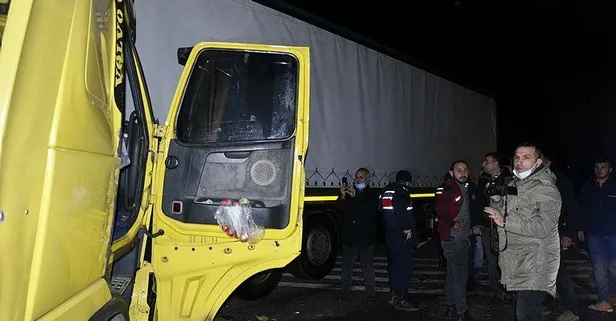 Samsun’un Bafra ilçesinde feci kaza! 3 TIR çarpıştı, 1 yaralı