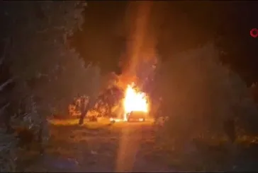 Adana Kozan'da araç yangını!