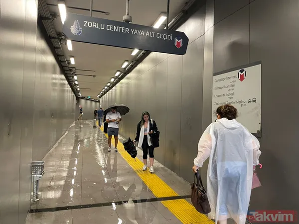 İstanbul'da şiddetli yağış! İETT otobüsünün içi ve metro durakları göle döndü... Ekrem İmamoğlu'na tepki yağıyor - 6