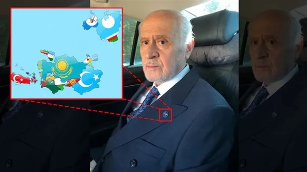 MHP lideri Devlet Bahçeli’nin yakasındaki rozetin anlamı