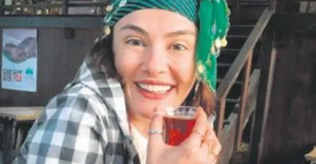 Rize Çamlıhemşin'e giden Seda Güven, elinden çay bardağını düşürmedi