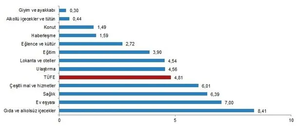 Son dakika: Enflasyon şubatta yüzde 4,81 artarken yıllık bazda yüzde 54,44 oldu! En yüksek artış hangi ürünlerde?-4