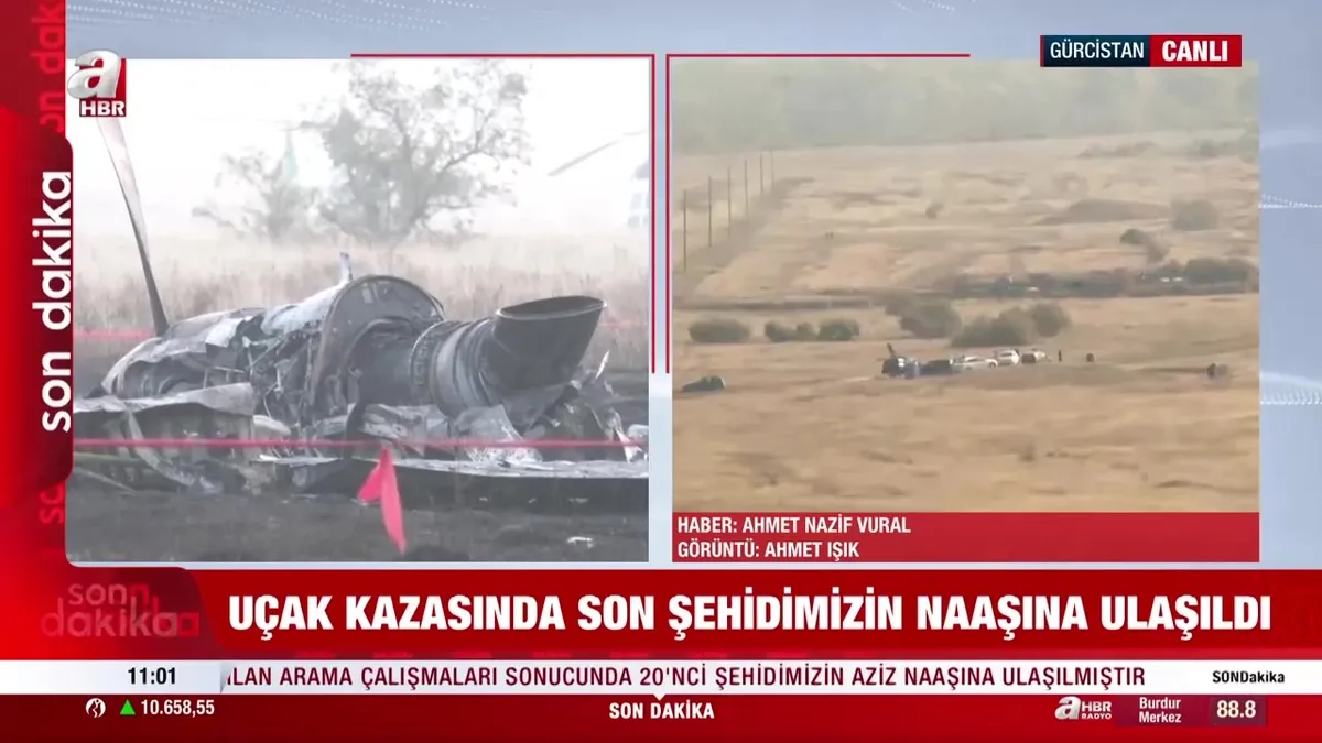 C130 kargo uçağımız Gürcistan'da düştü! Son şehidin naaşına da ulaşıldı