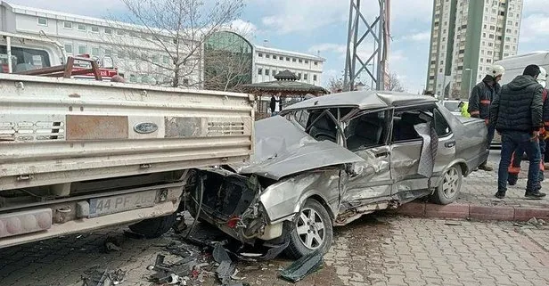 Malatya’nın Yeşilyurt ilçesinde 6 araç birbirine girdi: 1 kişi yaralandı