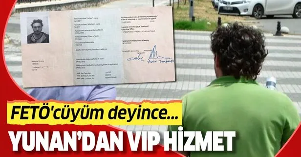 Yunan polisinden VIP hizmet! FETÖ'cüyüm deyince...