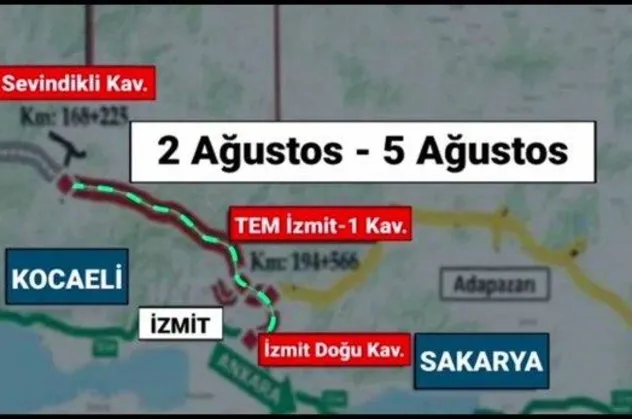 Kuzey Marmara Otoyolu'nun bir bölümü geçici olarak açılıyor