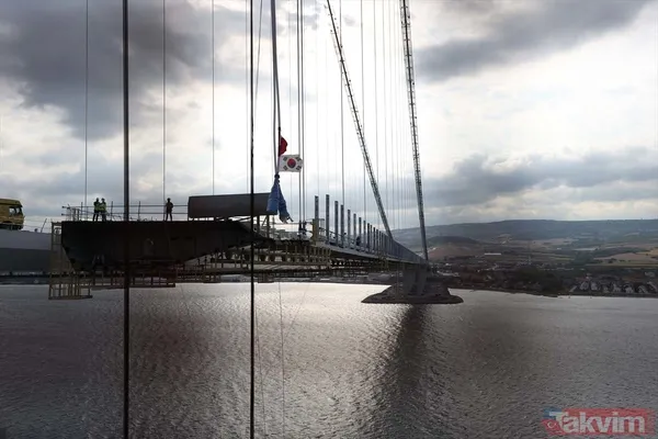 1915 Çanakkale Köprüsü 318 metre yükseklikten görüntülendi - 27