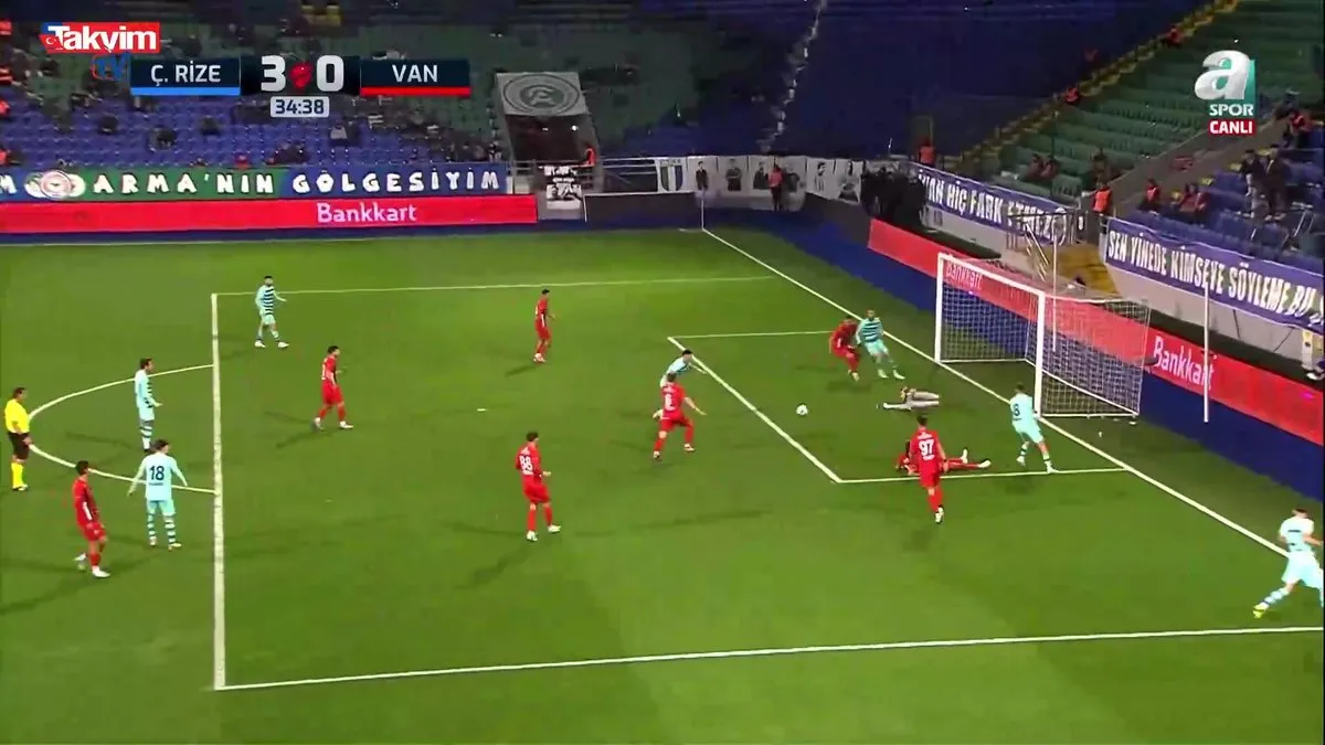 GOL İZLE: Rizespor 3-0 Van BBSK