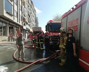 İstanbul Bayrampaşada korkutan yangın!