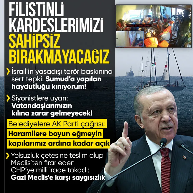 Başkan Erdoğan’dan İsrail’in yasadışı Sumud baskınına sert tepki: Haydutluğu kınıyorum