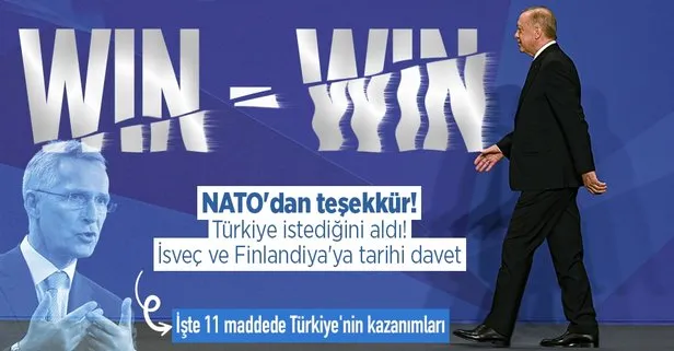 NATO Zirvesi’nde Türkiye’ye teşekkür! Türkiye istediğini aldı! Finlandiya ve İsveç NATO’ya davet edildi