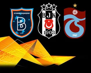 UEFA Avrupa Liginde Beşiktaş, Trabzonspor ve Başakşehirin rakipleri belli oldu