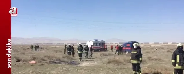 SON DAKİKA Konya uçak kazası! Türk Yıldızları gösteri uçağı düştü! Olay yerinden video görüntüler