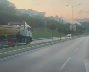 Hafriyat kamyonu trafikte terör estirdi