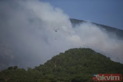 SON DAKİKA: Kazdağları’nda orman yangını! Havadan ve karadan müdahale başladı