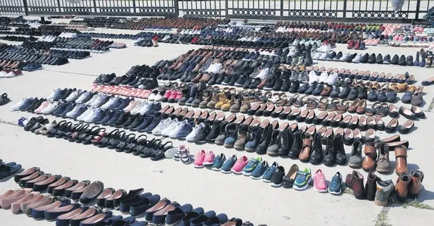 Yenikapı miting alanı ayakkabı kurutma yeri oldu