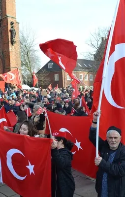 Almanya'da Mehmetçiğe destek mitingi