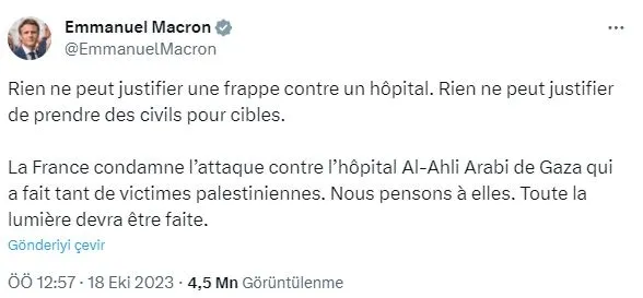 ABD verdi İsrail vurdu! Gazze’ye hastane saldırısını soykırımcı Tel Aviv’in düzenlediği kanıtlandı: Batı üç maymunu oynuyor-5