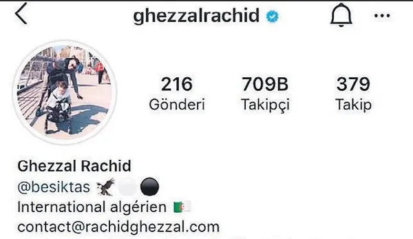 Beşiktaş'ın yıldızı Rachid Ghezzal'ın rotası Galatasaray'a mı döndü? Kartal emojisini kaldırdı-5
