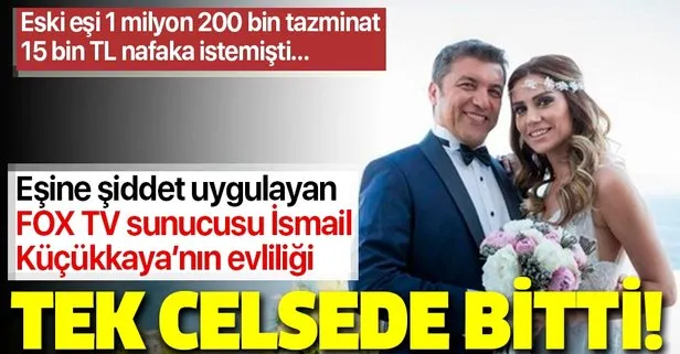 Eşini tehdit edip şiddet uygulayan FOX TV sunucusu İsmail Küçükkaya boşandı!