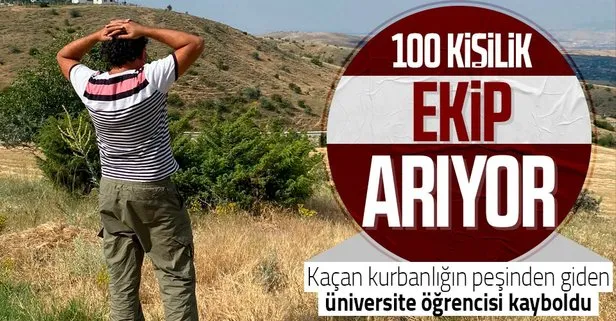 Kaçan kurbanlığın peşinden gidince kayboldu