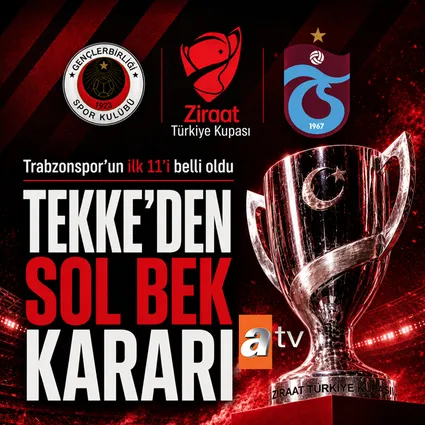 Trabzonspor’un Gençlerbirliği maçı ilk 11’i belli oldu