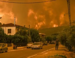 SON DAKİKA: Yunanistan alev alev yanıyor! 10 gündür devam eden orman yangınları kontrol altına alınamıyor