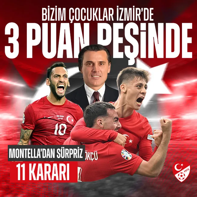 Montella’dan İzlanda karşısında sürpriz 11 kararı