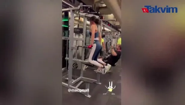 Hande Ataizi spor salonundan paylaştı! Fit fiziğiyle dikkat çekti