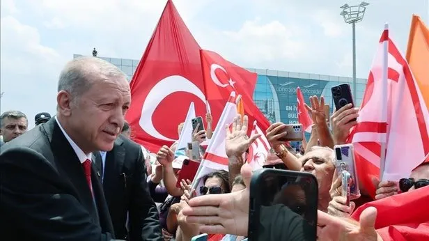 Başkan Erdoğan ve devletin zirvesinden KKTCye 50. yıl çıkarması