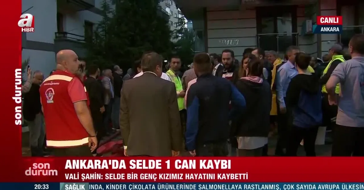 Ankara’daki selde 1 can kaybı!