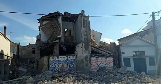 Depremin merkez üssü Sisam'dan ilk görüntüler! Yerle bir oldu