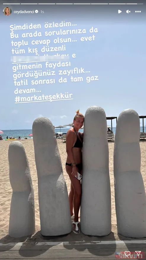 Ceyda Düvenci "Şimdiden özledim" dedi sonra da nasıl zayıfladığını anlattı! 8 yıllık eşi Bülent Şakrak'tan boşanan Ceyda Düvenci... - 7