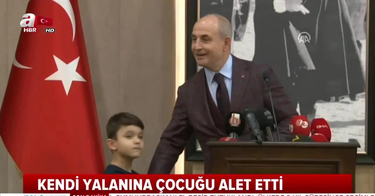 Büyükçekmece Belediye Başkanı Hasan Akgün kendi yalanına çocuğu alet etti