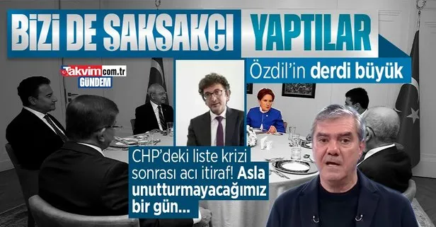 7’li koalisyonun İzmir mitingi öncesi CHP yandaşı Yılmaz Özdil patladı: Davutoğlu’nu, Babacan’ı, kumpasçı The Taraf yazarını alkışlatacaklar