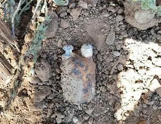 Ormanda patlamamış el bombası bulundu