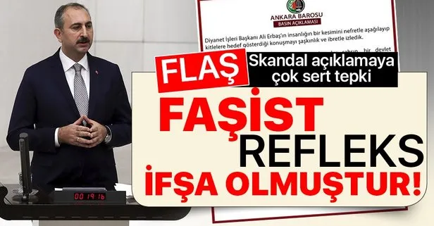 Son dakika: Adalet Bakanı Gül’den Ankara Barosu’na tepki: Esefle kınıyorum
