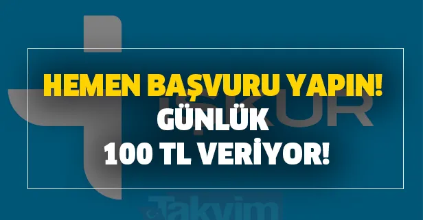 Günlük 100 TL veriyor! İş bulamayan ve meslek öğrenmek isteyenlere büyük müjde! Hemen başvuru yapın!