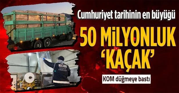 İzmir’de 50 milyon liralık ’kaçak sigara’ operasyonu
